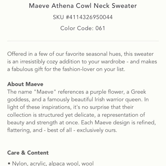 Athena Cowl Neck Sweater - Picture 4 of 10